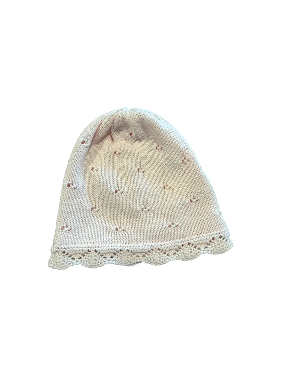 OshKosh B'gosh Baby Pink Knit Hat Size 12-24 Months